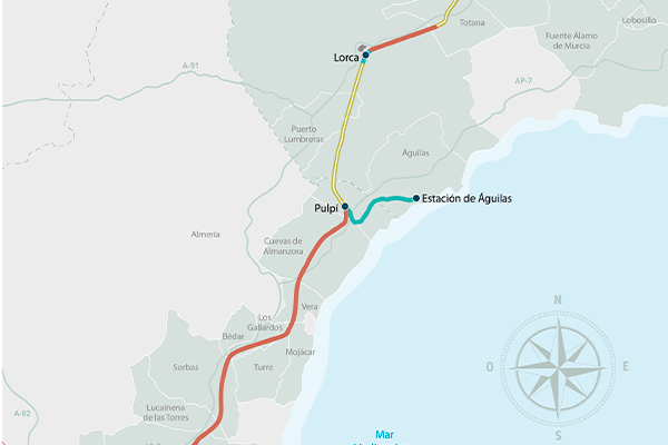Convensa gana el contrato de ejecución de la plataforma ferroviaria a su paso por Totana (Murcia)